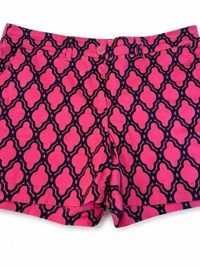 Crown & Ivy Women’s Size 12 Pink & Navy Patterned Shorts